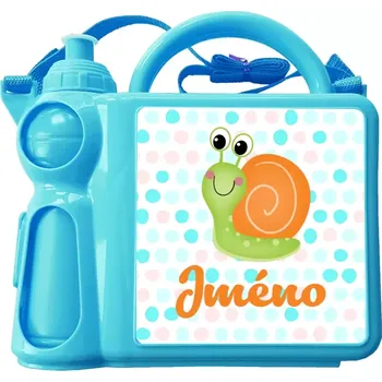 Svačinový box Svačinový set Šnek se jménem