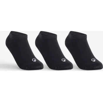 ARTENGO Dětské nízké tenisové ponožky RS100 3 páry černé 35/38 ČERNÁ