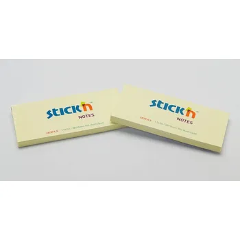 Samolepící bloček Bloček samolepící 38x51mm, žlutý, 3 bločky, 100 listů 21003 400507