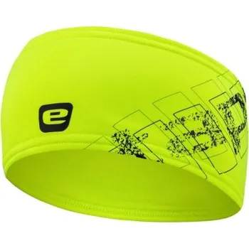 Sportovní čelenka zateplená čelenka ETAPE Stix - žlutá fluo/černá, L/XL