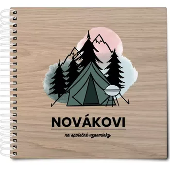 Dřevěné album s kroužkovou vazbou Na společné vzpomínky