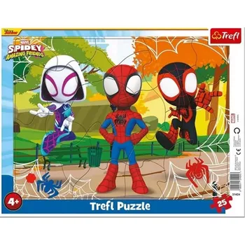 puzzle pro nejmenší TREFL Puzzle Spidey a přátelé 25 dílků