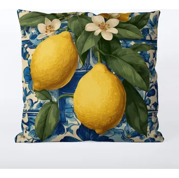 Povlak na polštář 45x45 nepromokavý polyester citron Sicílie 1