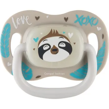 dudlíky Canpol babies 34/934 Dudlík 6-18m silikonový třešinka EXOTIC ANIMALS 1ks lenochod