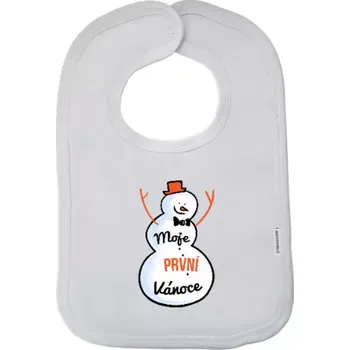 Bryndák Dětský bryndák Moje první Vánoce - sněhulák
