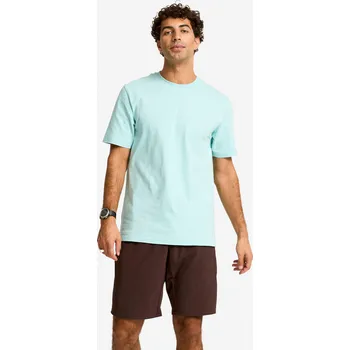 Pánské tričko DOMYOS Pánské fitness tričko s krátkým rukávem a kulatým výstřihem 3XL MODRÁ