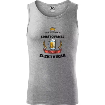 Pánské tílko Pánské tílko Z hospody se vracím - Elektrikář