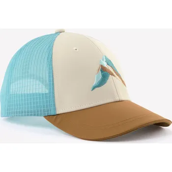 Kšiltovka QUECHUA Dětská turistická kšiltovka 7–15 let MH100 Trucker BÉŽOVÁ|KAŠTANOVÁ|MODRÁ