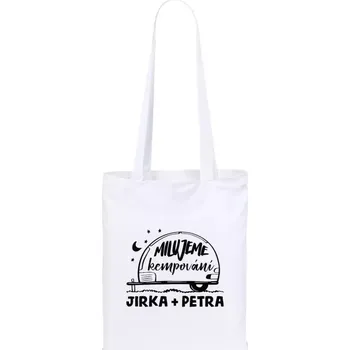 Látková taška Milujeme kempování