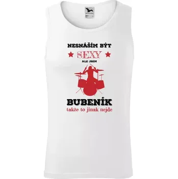 Pánské tílko Pánské tílko Nesnáším být sexy, ale jsem bubeník