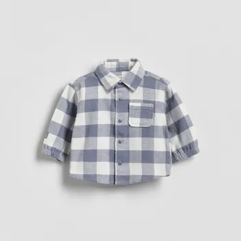 Chlapecká košile Reserved - Kostkovaná košile - světle modrá - 316HV-50X - 316HV-50X-68