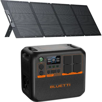 Článková baterie BLUETTI Powerbanka BLUETTI AC200PL se 200W solárním panelem ORANŽOVÁ|ŠEDÁ
