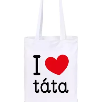 Látková taška I love táta
