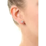 MOISS Půvabné peckové náušnice se zirkony E000143 0,6 cm + 2 měsíce na vrácení zboží