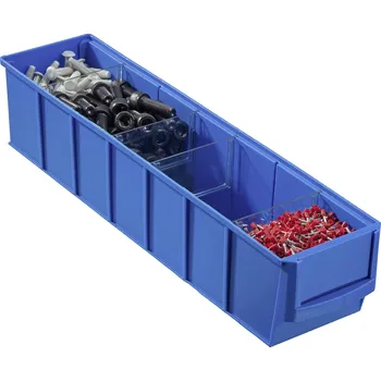 Úložný box Allit 456540 skladový box , Regal-Industriebox Gr. 400S, (d x š x v) 400 x 91 x 81 mm, modrá, 1 ks