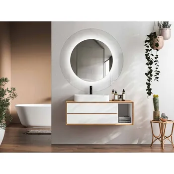 Zrcadlo ZRCADLO Orbit Ring KULATÉ 70 cm elegantní podsvícení