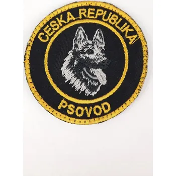 Nášivka Nášivka PSOVOD ČESKÁ REPUBLIKA průměr 8 cm se suchým zipem bez protikusu