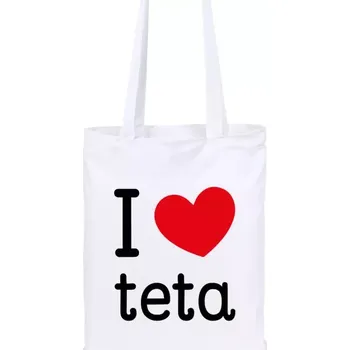 Látková taška I love teta