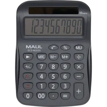 Kancelářská technika Maul ECO MJ 555 stolní kalkulačka, displej (počet míst) 10, solární napájení, šedá