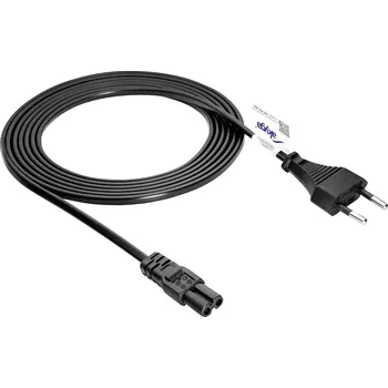 Prodlužovací kabel Akyga napájecí kabel [1x Euro zástrčka - 1x IEC C7 zásuvka] 3 m černá
