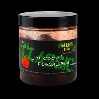 Boilies EMERS FISH - Classic Boilie v dipu 20mm 250g - Jahodové pokušení