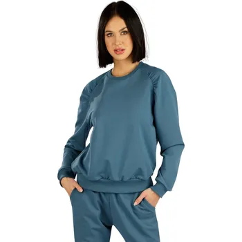 Dámské oblečení Dámská bavlněná mikina LITEX petrolejová L