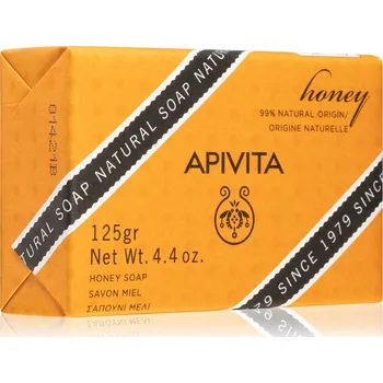 Koupelová kosmetika Apivita Natural Soap Honey čisticí tuhé mýdlo 125 g