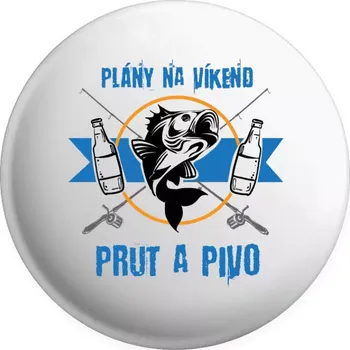 Placka Plány na víkend - prut a pivo