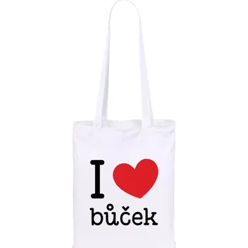 Látková taška I love bůček
