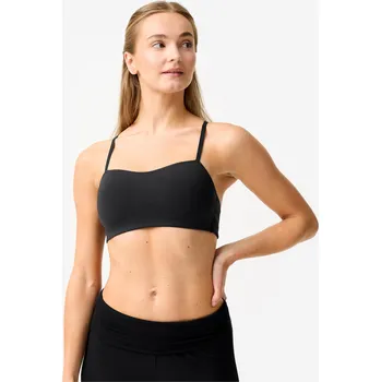 Dámské spodní prádlo DECATHLON Dámská podprsenka měkká s více ramínky mírné zpevnění L ČERNÁ