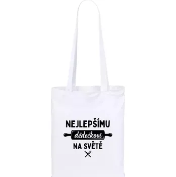 Látková taška Nejlepšímu dědečkovi na světě - váleček