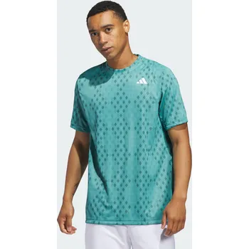 Pánské oblečení ADIDAS Tričko Club Tennis Climacool Graphic MODRÁ