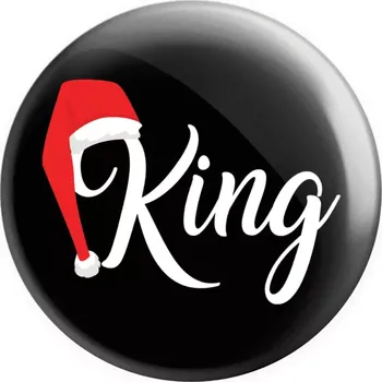 Placka Vánoční čepice - King