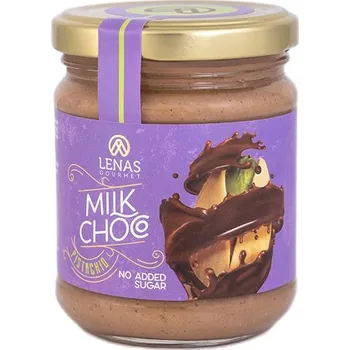 Pomazánka z pistácií s mléčnou čokoládou bez cukru 190g LENAS GOURMET
