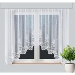 Ola kusová oblouková záclona bílá