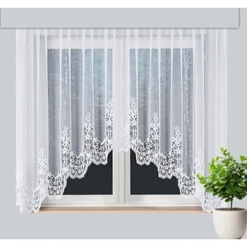 Záclona Ola kusová oblouková záclona bílá