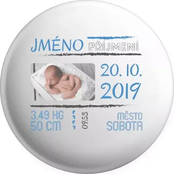 Placka Narození miminka 01