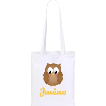 Látková taška Sovička se jménem