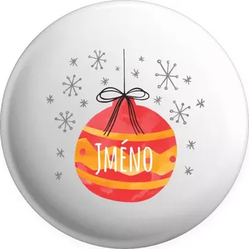 Placka Vánoční ozdoba - jméno