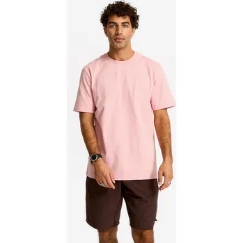 Pánské tričko DOMYOS Pánské fitness tričko s krátkým rukávem a kulatým výstřihem 3XL RŮŽOVÁ