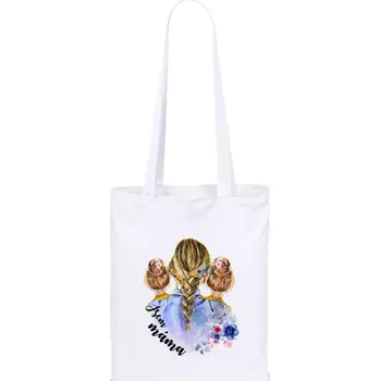Látková taška Jsem máma - dvě holky