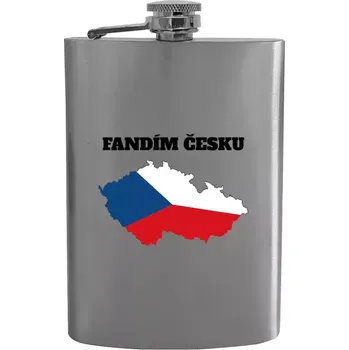 Placatka Placatka Fandím Česku - vlajka ve tvaru ČR