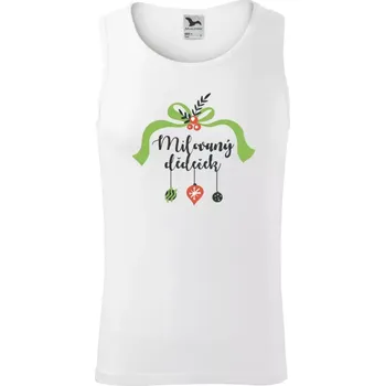 Pánské tílko Pánské vánoční tílko Milovaný dědeček - ozdoby