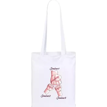 Látková taška Ručičky se jménem