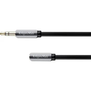 Audio kabel Kabel Jack 3,5mm konektor/Jack 3,5mm zdířka 1,8m KRUGER a MATZ KM0316