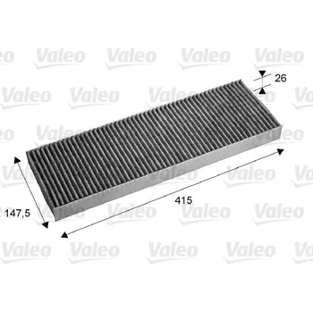 Ventilátor topení a klimatizace Filtr, vzduch v interiéru VALEO 715675