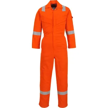 montérky PORTWEST Kombinéza Flame Resistant Light Weight Anti-Static FR28, 280g POR-FR28ORR4XL Oranžová 4XL