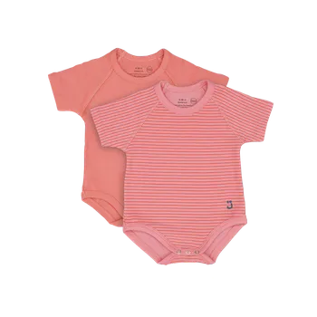 JBimbi J BIMBI Rostoucí body 0-36M 4SEASON Coral Red 2-pack