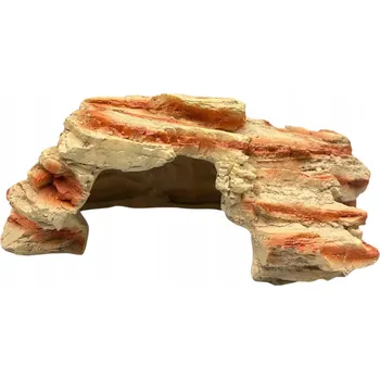 Dekorace do akvária Úkryt do terária pro plazy, jeskyně do akvária, dekorace kaňon 27x12x21 cm