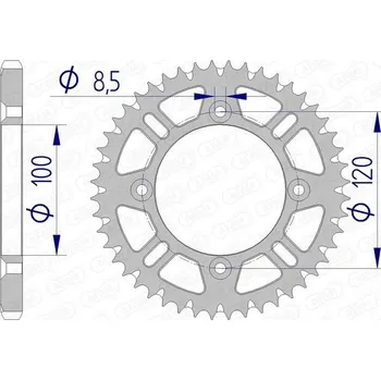 Nářadí na motocykly Řetězové kolo AFAM 15104+51
